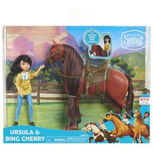 DreamWorks Spirit Riding Free Collector Doll & Horse - Ursula & Bing Cherry