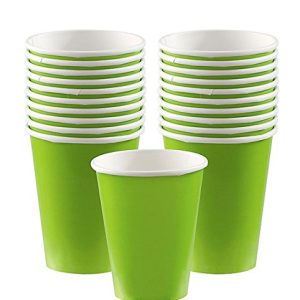 Amscan Kiwi Green Paper Cups, 9 Oz., 20 Ct.