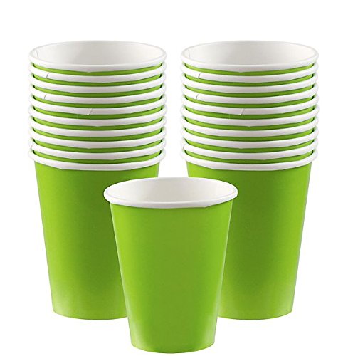 Amscan Kiwi Green Paper Cups, 9 Oz., 20 Ct.