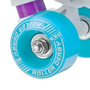 Roller Derby Roller Star Women's Roller Skates, 9, White/Purple/Blue