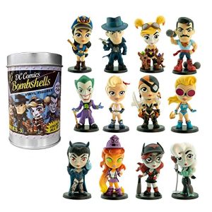 Cryptozoic DC Comics Lil Bombshells Series 3 Vinyl Blindbox 2.5" Individual Figure Diplay Pack - 12 Blindbox Figures Included