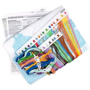 Dimensions Stamped Cross Stitch 'Baby Express' DIY Baby Quilt, 34" x 43"