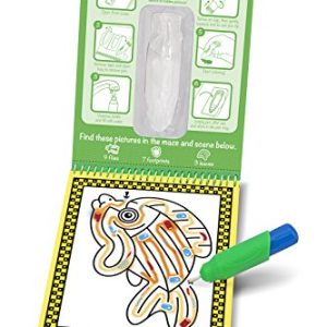 Melissa & Doug On the Go Water Wow! Pet Mazes Activity Pad (The Original Reusable Coloring Book, Refillable Water Pen, Great Gift for Girls and Boys - Best for 3, 4, 5, 6, and 7 Year Olds)