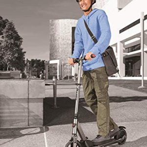 Razor E Prime Electric Scooter - Up to 15MPH, 8" Airless Flat-free Tires, Rear Wheel Drive, 250W Brushless Hub Motor, Super Lightweight 21lbs, Anti-Rattle, Aluminum Folding Electric Scooter for Adults