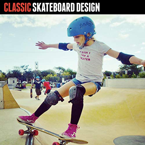 Triple Eight Sweatsaver Liner Skateboarding Helmet, All Black Rubber, Small