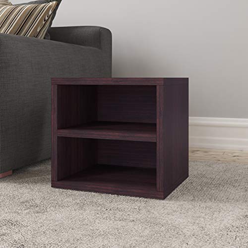 Way Basics Eco Stackable Connect Storage Cube with Shelf Cubby Organizer, Espresso Wood Grain (Tool-Free Assembly and Uniquely Crafted from Sustainable Non Toxic zBoard Paperboard)
