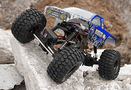 Redcat Racing Everest-10 Electric Rock Crawler with Waterproof Electronics, 2.4Ghz Radio Control (1/10 Scale), Blue