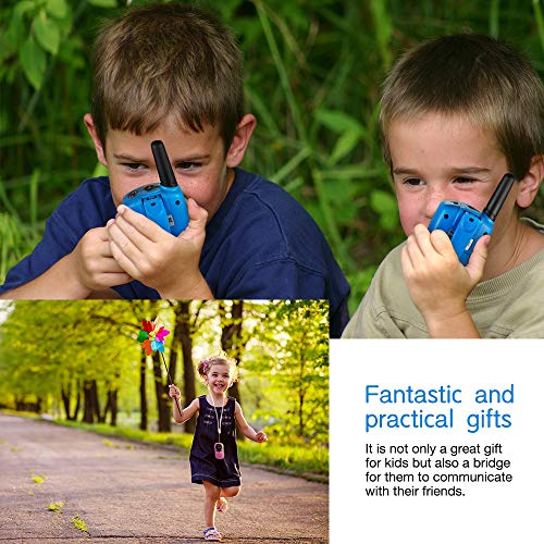 SANJOIN Walkie Talkies for Kids, 22 Channels 2 Way Radios Walkie Talkies with Backlit LCD Flashlight, Up to 3 Mile Range Kids Walkie Talkies for Outside Adventures, Camping, Hiking - 3 Pack