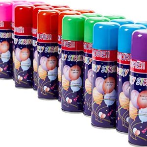 Pack of 24 Party Streamer Spray String Kid's Party Supplies