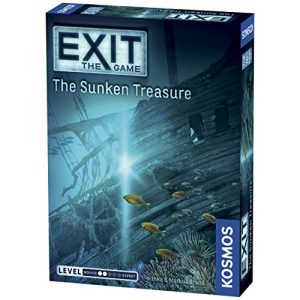 Exit: The Sunken Treasure | Exit: The Game - A Kosmos Game | Family-Friendly, Card-Based at-Home Escape Room Experience for 1 to 4 Players, Ages 10+