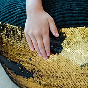 Animal Adventure | Wild for Style | Sequin Pouf | Gold/Black