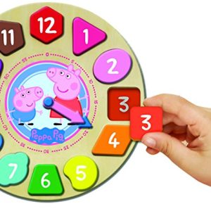 Peppa Pig Shape Sorter Clock Puzzle (12Piece)