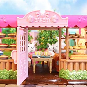 Li'l Woodzeez Bakery Playset – Tickle-Your-Taste-Buds Bakery – 85pc Toy Set with Play Food, Including Cookies, Donuts, Cupcakes, and Pies – Toys for Kids Age 3+