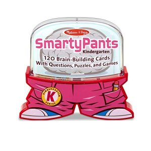 Melissa & Doug Smarty Pants Kindergarten Card Set (Trivia Games, Educational Card Set for Kids, Developed with Educators, 120 Cards, Great Gift for Girls and Boys - Best for 5, 6, and 7 Year Olds)