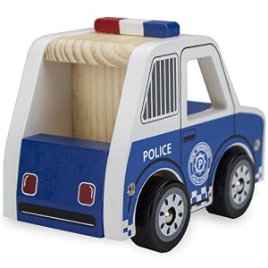 Wooden Wheels Natural Beech Wood Police Cruiser by Imagination Generation