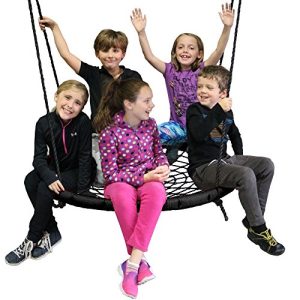 M & M Sales Enterprises 46" Web Riderz Web Swing Platform, Black