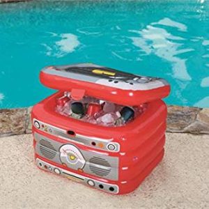 Bestway H2OGO! Party Turntable Cooler for Pool Lake Summer Fun (24" x 21"), Red