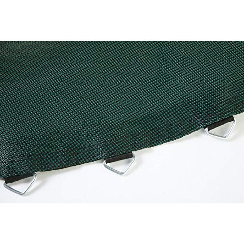 Jumping Surface for 14' Trampoline with 96 V-Rings for 8.5" Springs (Black and Green)