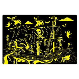 The Learning Journey Puzzle Doubles Glow in the Dark – Pirate Ship – 100 Piece Glow in the Dark Preschool Puzzle (3 x 2 feet) – Educational Gifts for Boys & Girls Ages 3 and Up