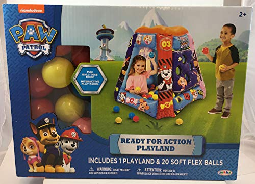 Paw Patrol Neutral Ball Pit, 1 Inflatable + 20 Sof-Flex Balls