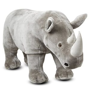 Melissa & Doug Giant Rhinoceros - Lifelike Stuffed Animal (nearly 3 feet long)