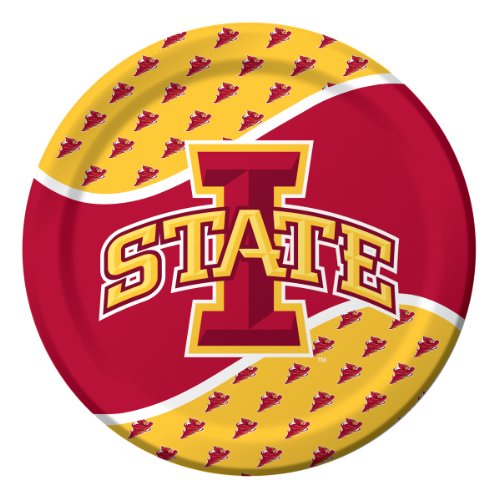 8-Count Paper Dinner Plates, Iowa State Cyclones