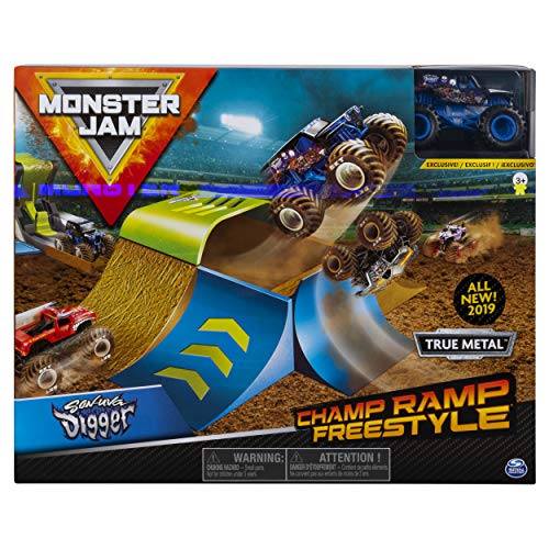 Monster Jam Official Champ Ramp Freestyle Playset Featuring Exclusive Son-uva Digger Monster Truck
