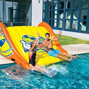 WOW Watersports 18-2000 Slide N Smile Floating 2 Lane Waterslide, 9 Feet Long