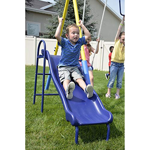 Sportspower My First Metal Swing Set with Slide