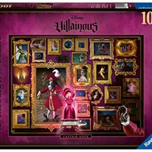 Ravensburger Disney Villainous Captain Hook 1000 Piece Jigsaw Puzzle for Adults – Every Piece is Unique, Softclick Technology Means Pieces Fit Together Perfectly