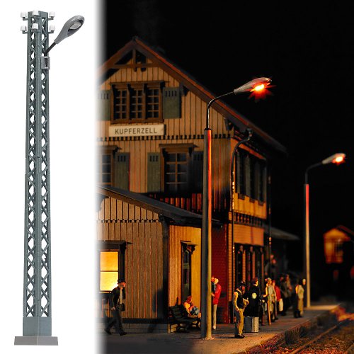 Busch 4131 Lamp on Lattice Mast Oval HO Scale Model Lighting