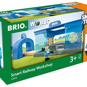 BRIO World - 33918 Smart Railway Workshop | 3 Piece Toy Train Accessory for Kids Ages 3 and Up