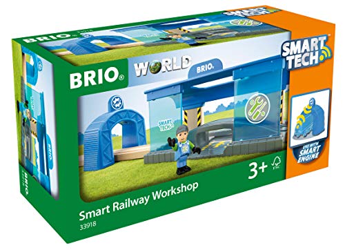 BRIO World - 33918 Smart Railway Workshop | 3 Piece Toy Train Accessory for Kids Ages 3 and Up
