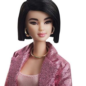 Barbie Collector Doll Styled by Chriselle Lim in Pink Pant Suit with Accessories