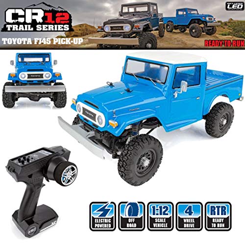 Team Associated 40003 CR12 Toyota FJ45 Pickup Truck Ready to Run, Electric 1: 12th Scale 4WD, Brushed (Blue)