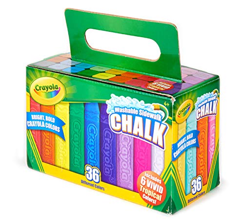 Crayola Washable Sidewalk Chalk, Outdoor Toy, Gift for Kids, 36 Count
