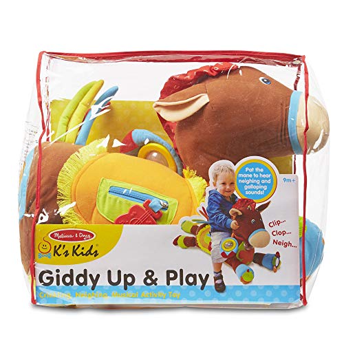 Melissa & Doug Giddy-Up & Play Baby Activity Toy (Multi-Sensory Horse, Great Gift for Girls and Boys - Best for Babies and Toddlers, 9 Month Olds, 1 and 2 Year Olds)