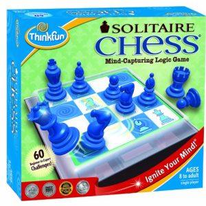 ThinkFun Solitaire Chess - Fun Version of Chess You Can Play Alone, Toy of the Year Nominee for Age 8 and Up