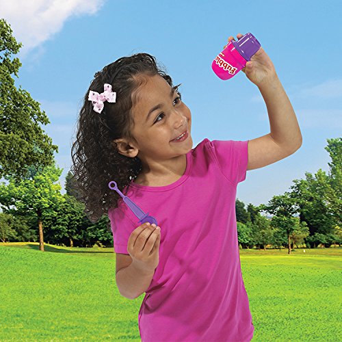 Little Kids Fubbles No Spill Bubble Tumbler Mini 3 Pack Party Favor Set, Includes 2oz of bubble solution and a wand per bottle (assorted colors)