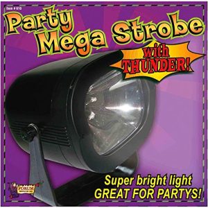 Forum Novelties Mega Strobe Super Bright Party Light with Thunder Sound Effects