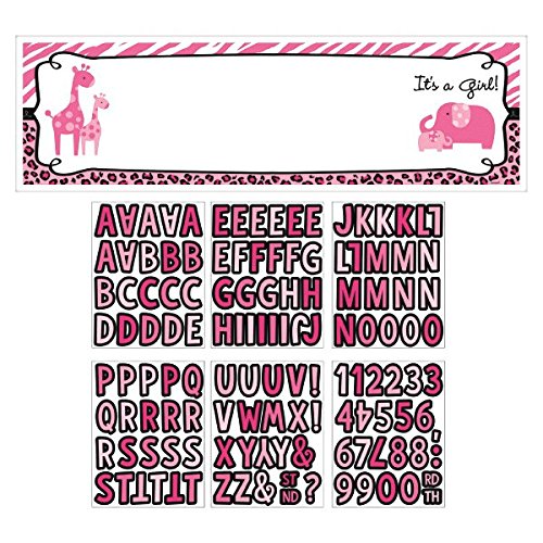 Sweet Safari Girl Giant Sign Banner