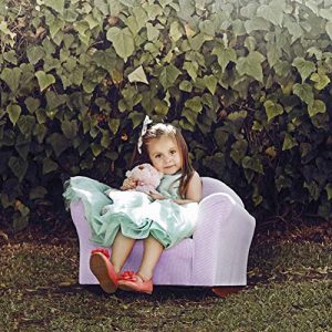 KEET Roundy Rocking Kid's Chair Gingham, Lavender