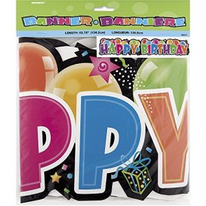 4.5ft Jointed Happy Birthday Banner