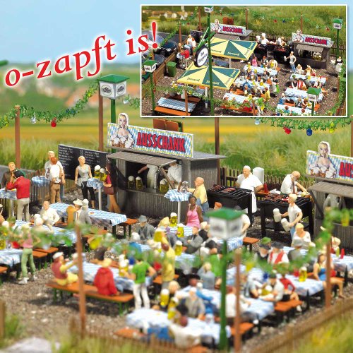 Busch 1046 Beer Garden Set HO Scale Scenery Kit