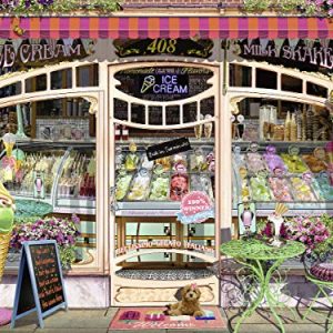 Ravensburger 16221 Ice Cream Shop 1500 Piece Puzzle for Adults, Every Piece is Unique, Softclick Technology Means Pieces Fit Together Perfectly
