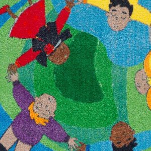 Flagship Carpets CE250-16W Blue Dare to Dream Rug, Motivate Children to Set Goals and Aspire to Meet Them, Children's Classroom Educational Carpet, Kids School, 3' x 5'