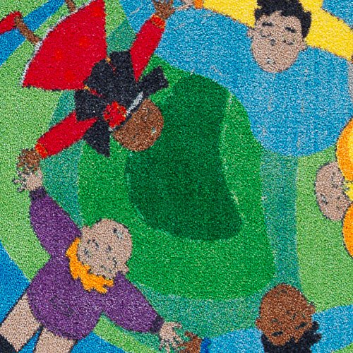 Flagship Carpets CE250-16W Blue Dare to Dream Rug, Motivate Children to Set Goals and Aspire to Meet Them, Children's Classroom Educational Carpet, Kids School, 3' x 5'