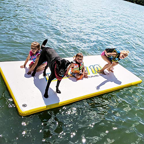 RAVE Sports Whoosh 10' Water Mat Inflatable Activity Platform (White)