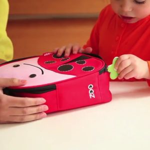 Skip Hop Zoo Kids Insulated Lunch Box, Blossom Butterfly, Pink