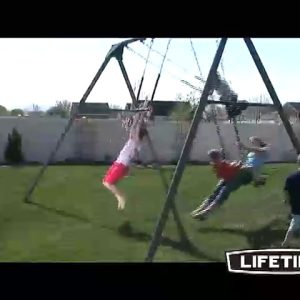 Lifetime Heavy Duty A-Frame Metal Swing Set